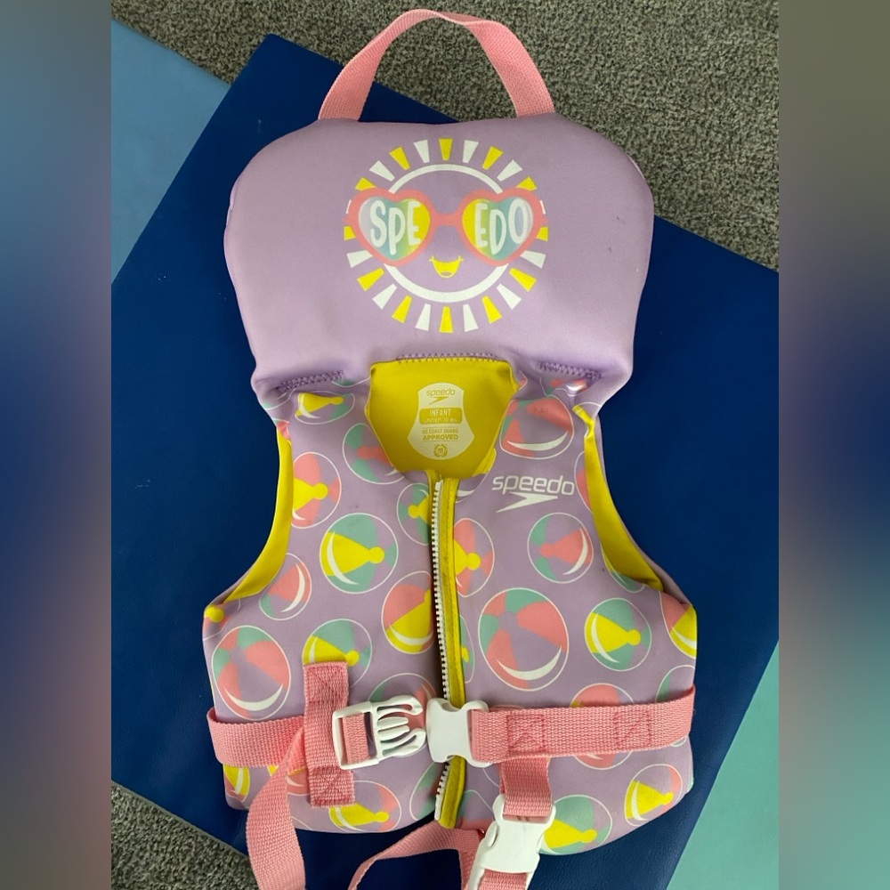 Speedo Kids' Purple and Yellow Swim Vest